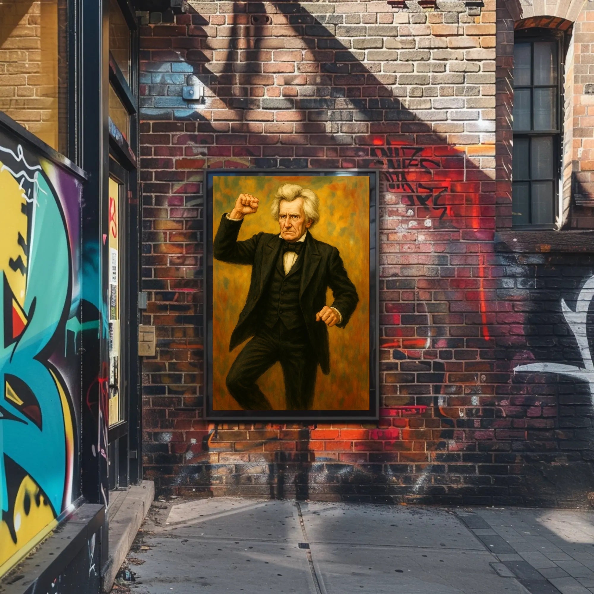 Andrew Jackson Fist Pump Presidential Poster