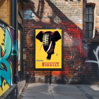 Pirelli Elephant Tire Poster