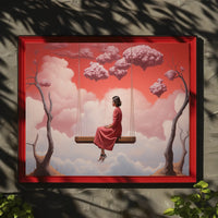 Surreal Swing in Dreamscape Fantasy or Mythology Poster