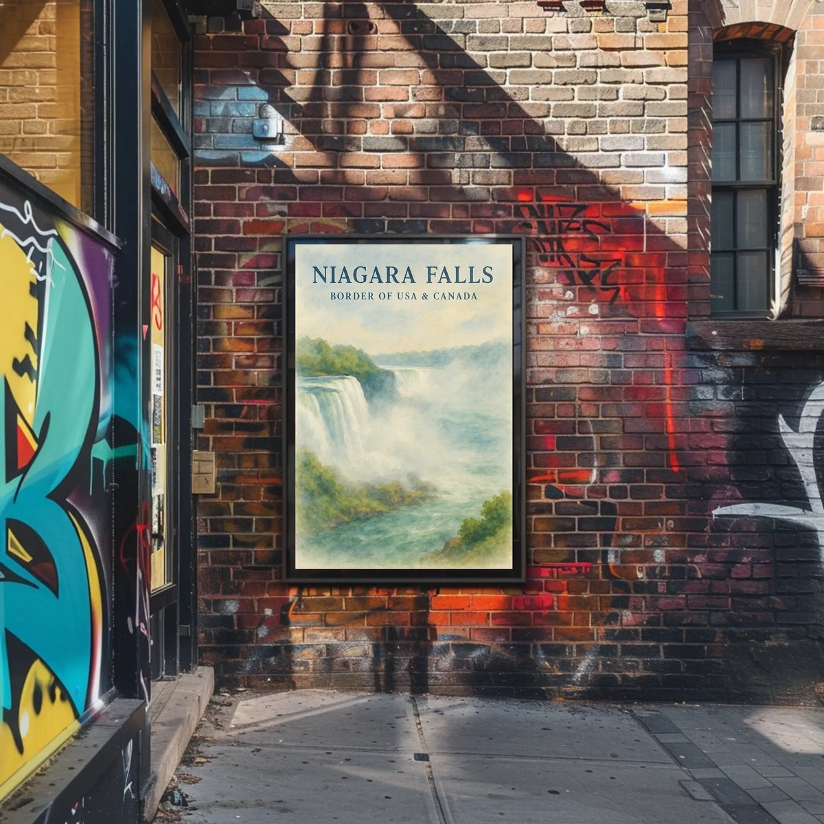 Niagara Falls Watercolor Dreamland National Park Poster