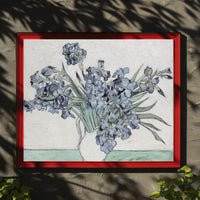 Irises in a Vase Poster
