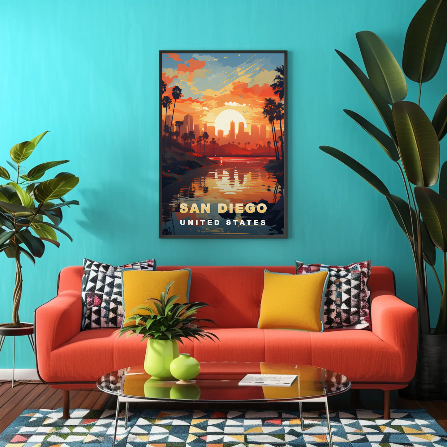 San Diego Vintage Travel Poster