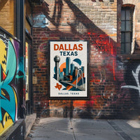 Dallas, Texas A Modern Skyline Poster