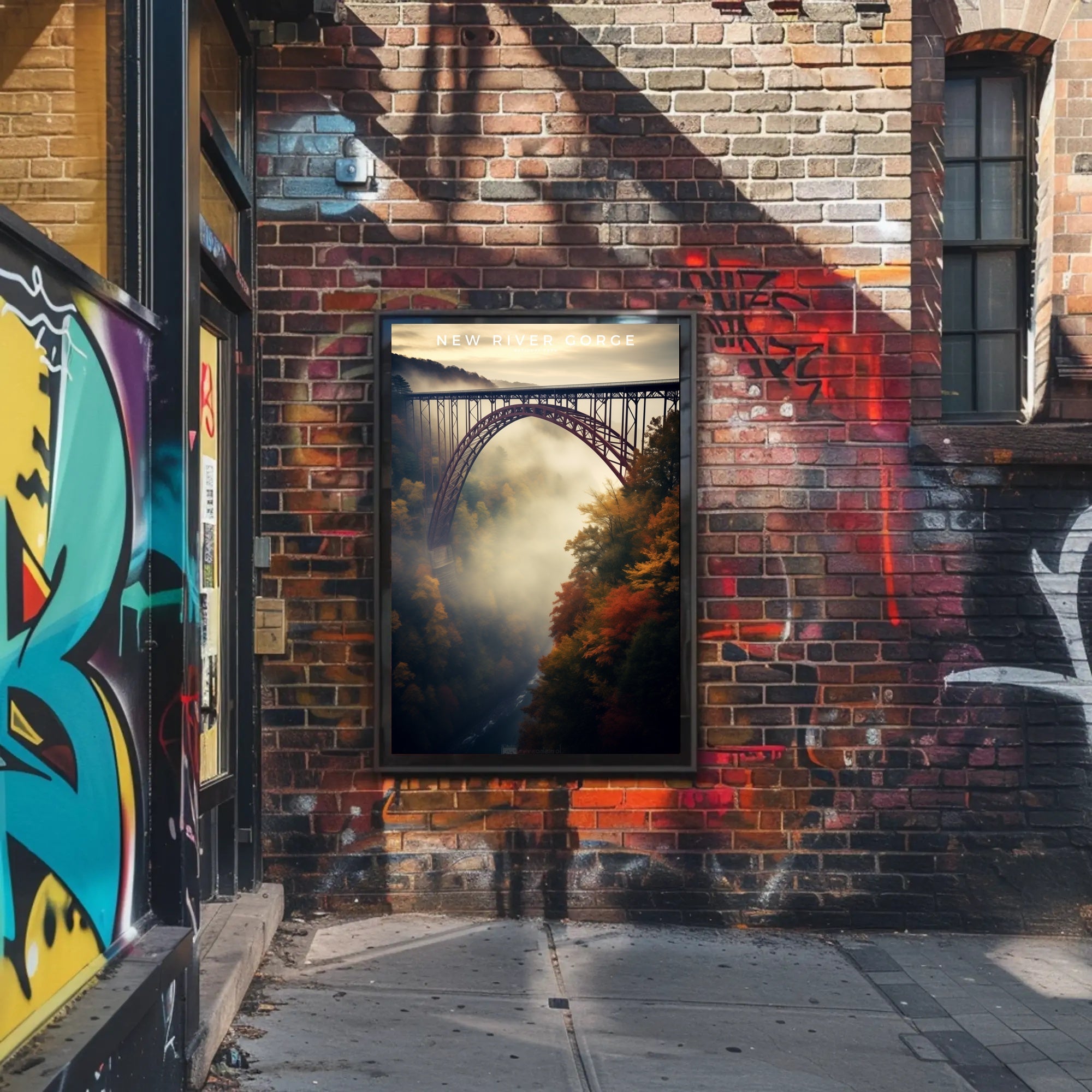 New River Gorge Bridge Autumn Poster Wall Art