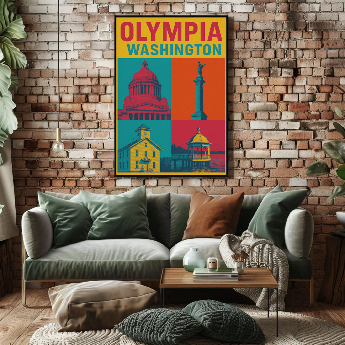 Olympia's Vibrant Charm Captured in Vintage Travel Poster