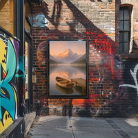 Tranquil Mountain Reflections Poster