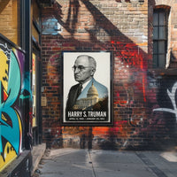 Harry S. Truman 33rd President of the United States Reflections Poster
