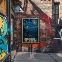 Bigfoot in Colorado: Artistic Mythology Poster PosterGoat