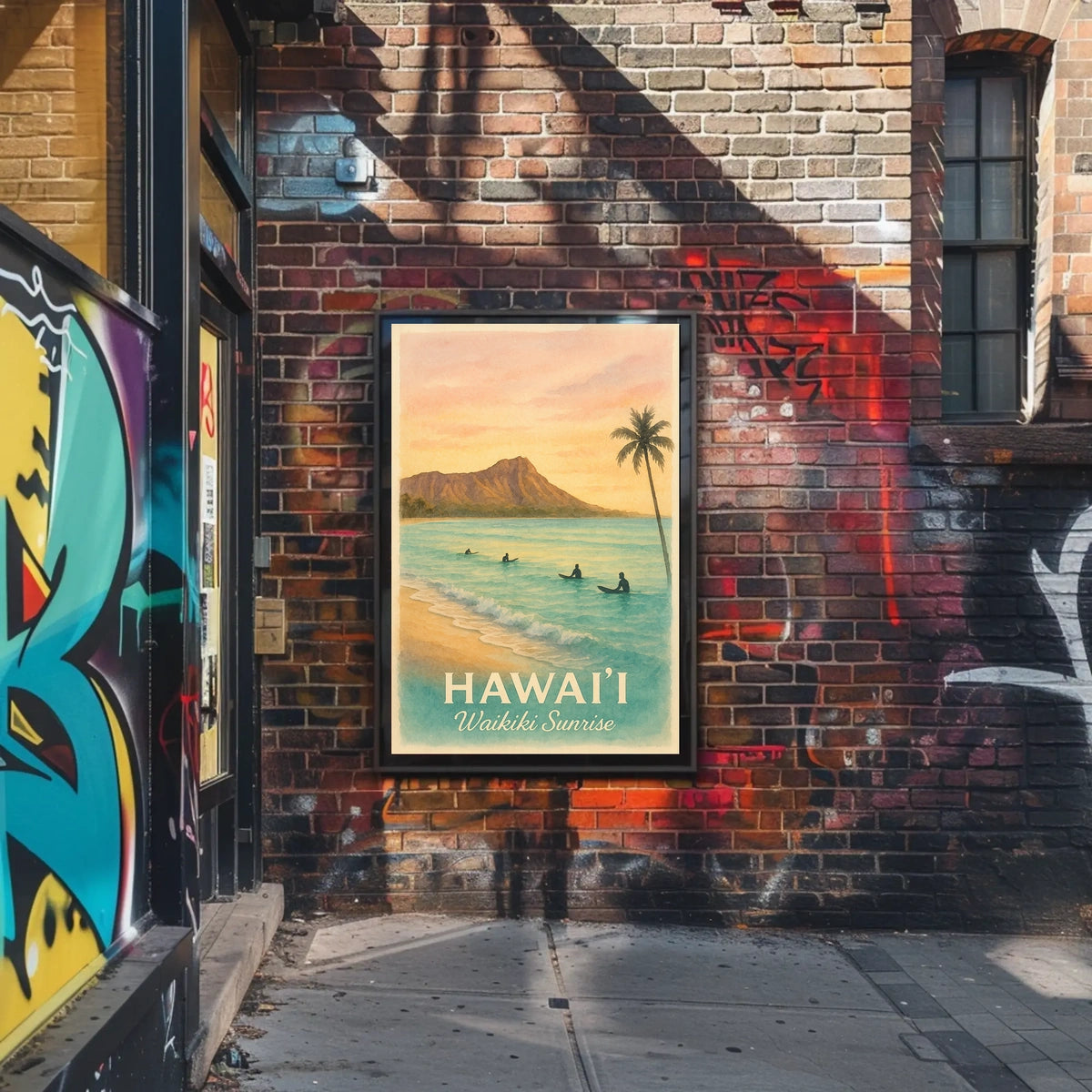 Hawaii Waikiki Sunrise Poster