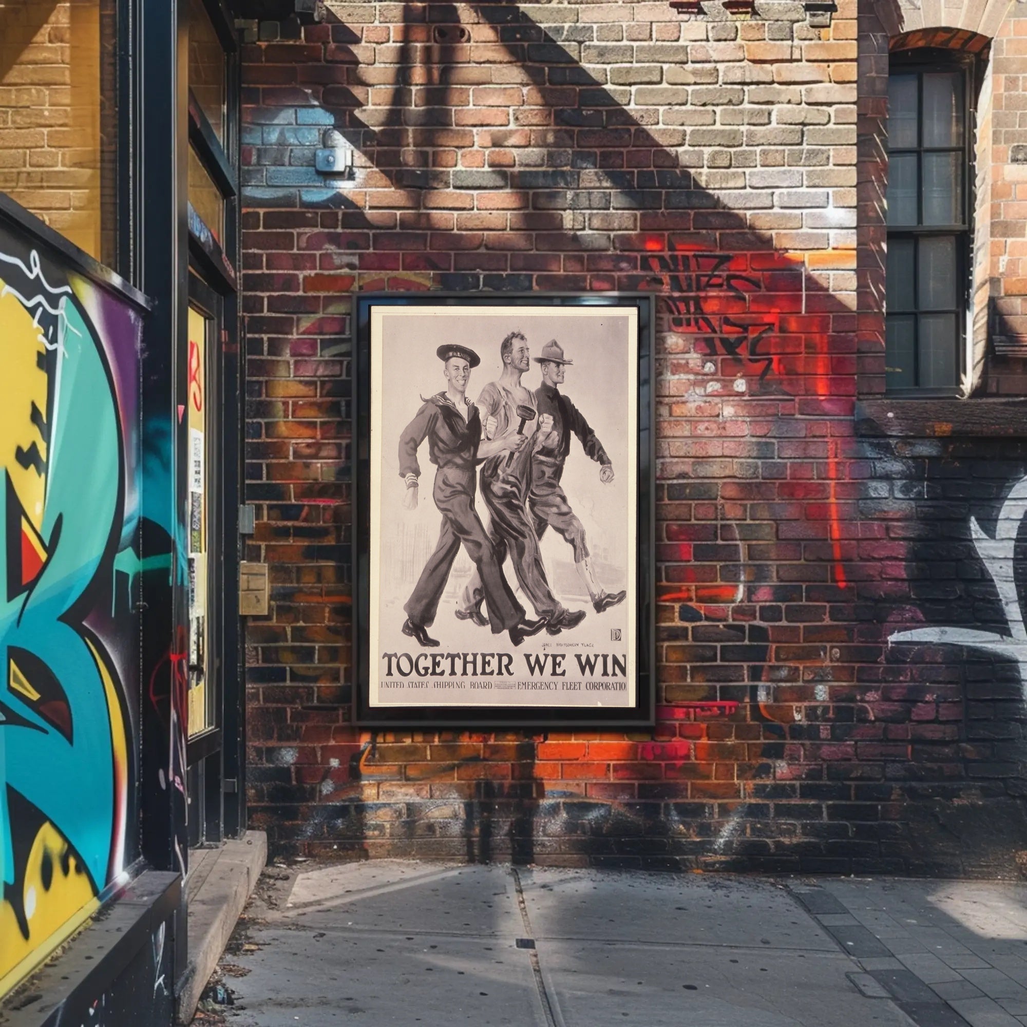 World War I Maritime Unity Propaganda Poster