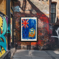 Falkland Islands Flag Art Poster