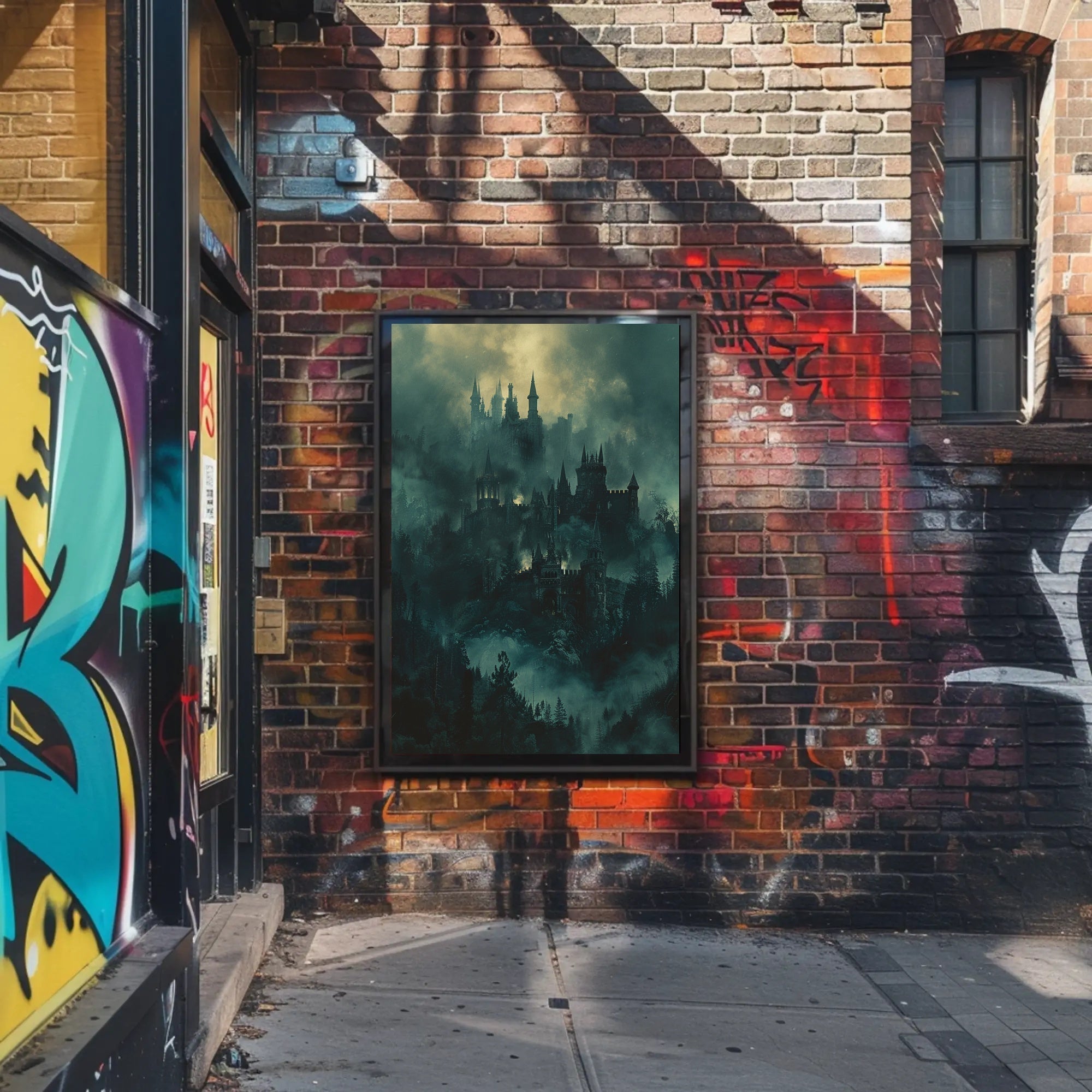 Whimsical Llama Glasses Pencil Art Poster Print PosterGoat