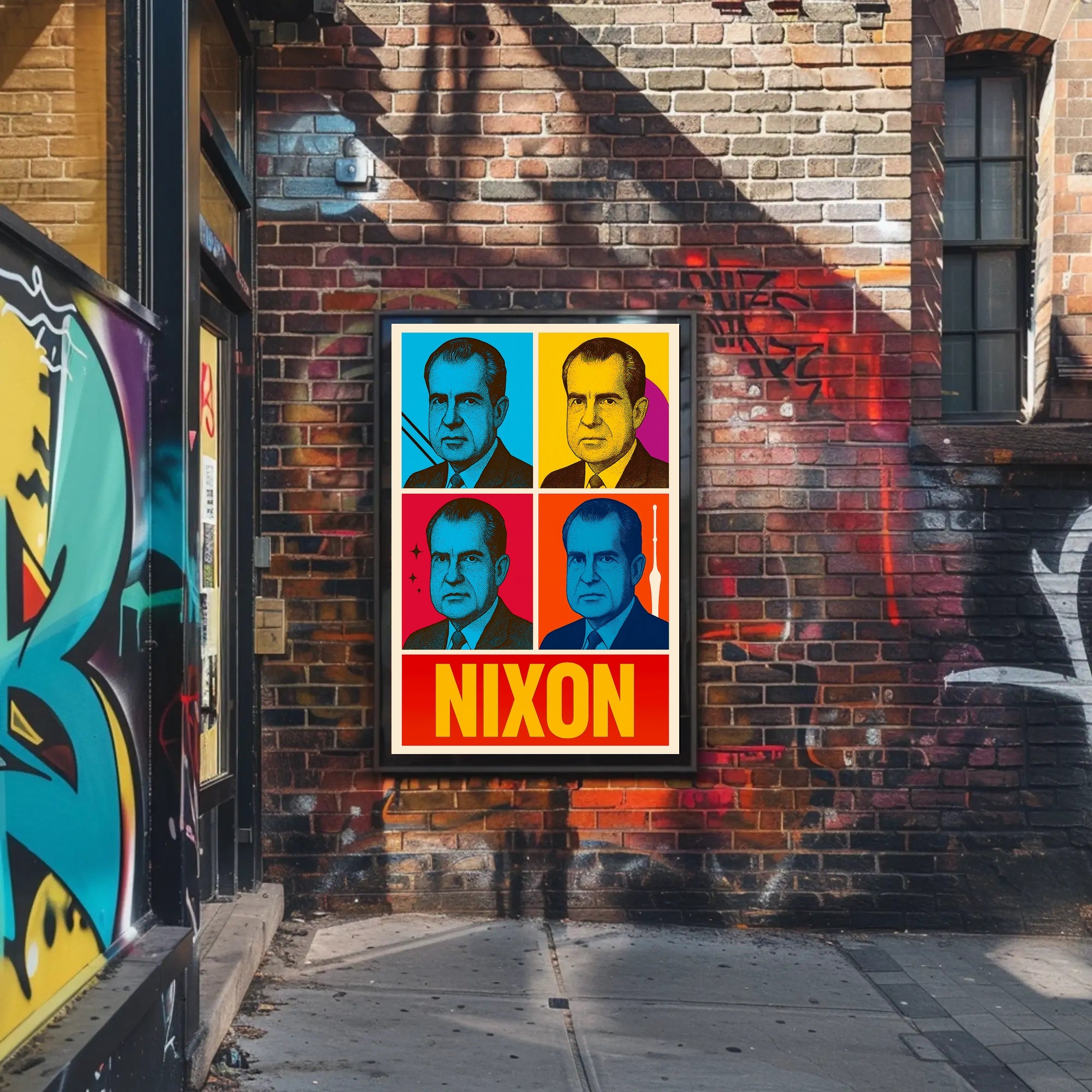 Nixon Retro Pop Art Political Propaganda Poster