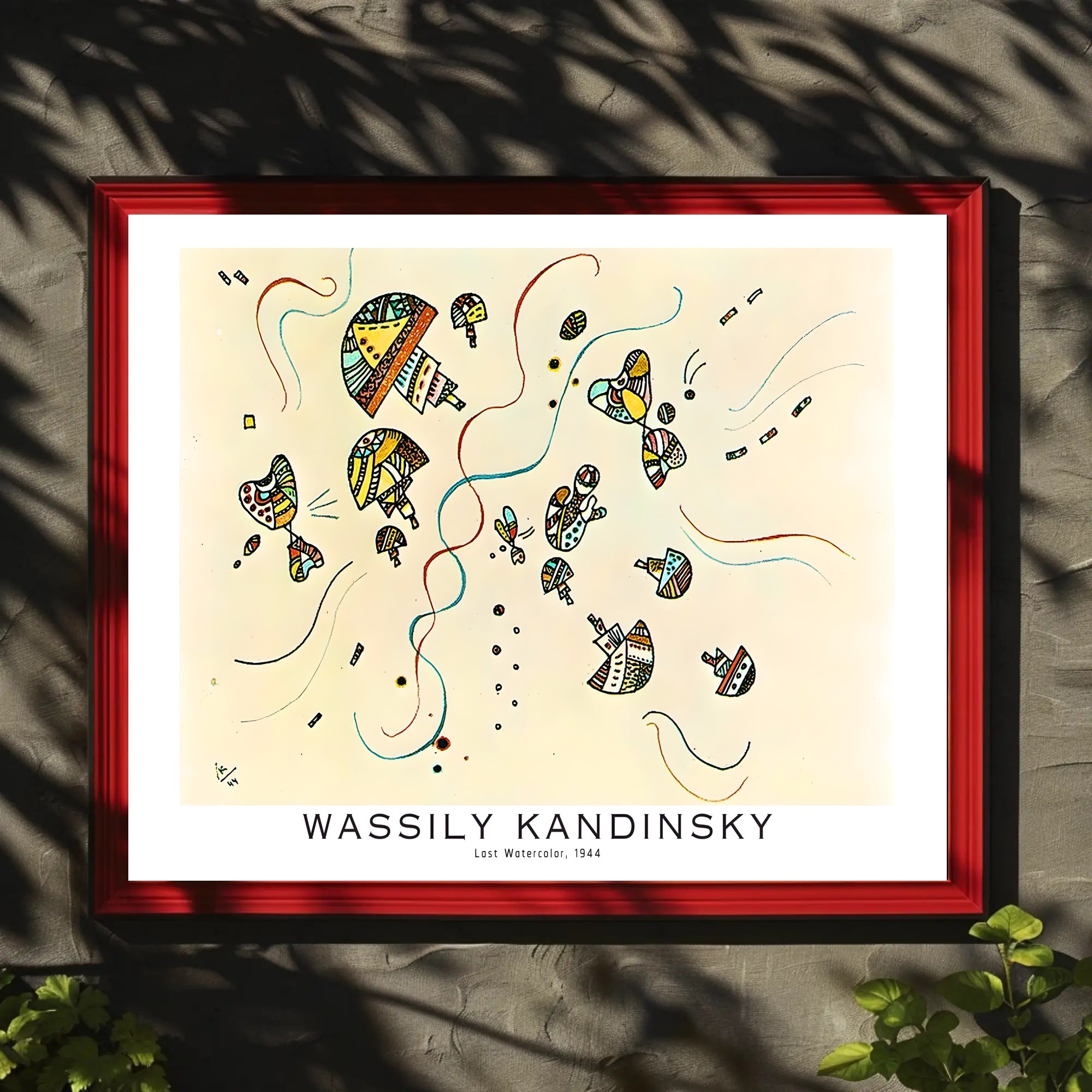 Wassily Kandinsky Last Watercolor Poster