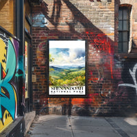 Shenandoah Watercolor Wall Art Poster