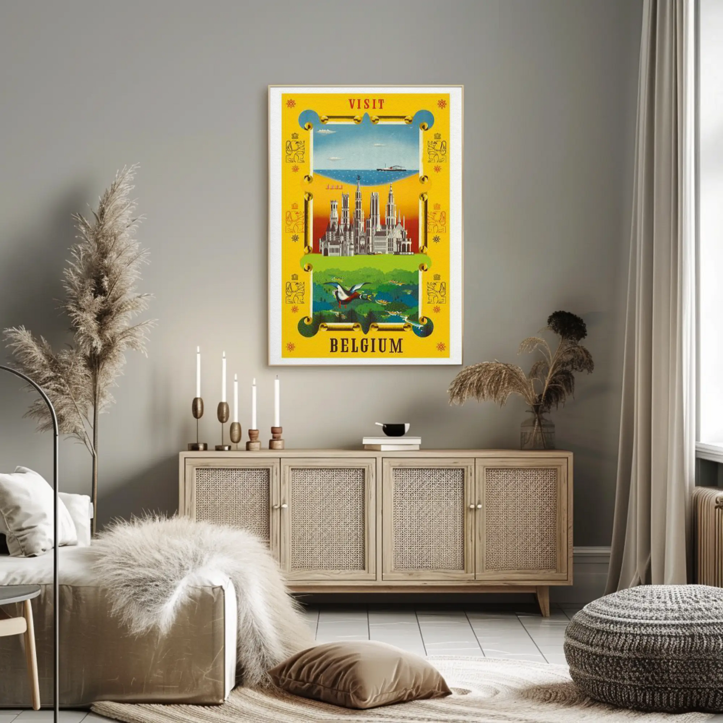 Visit Belgium Travel Poster