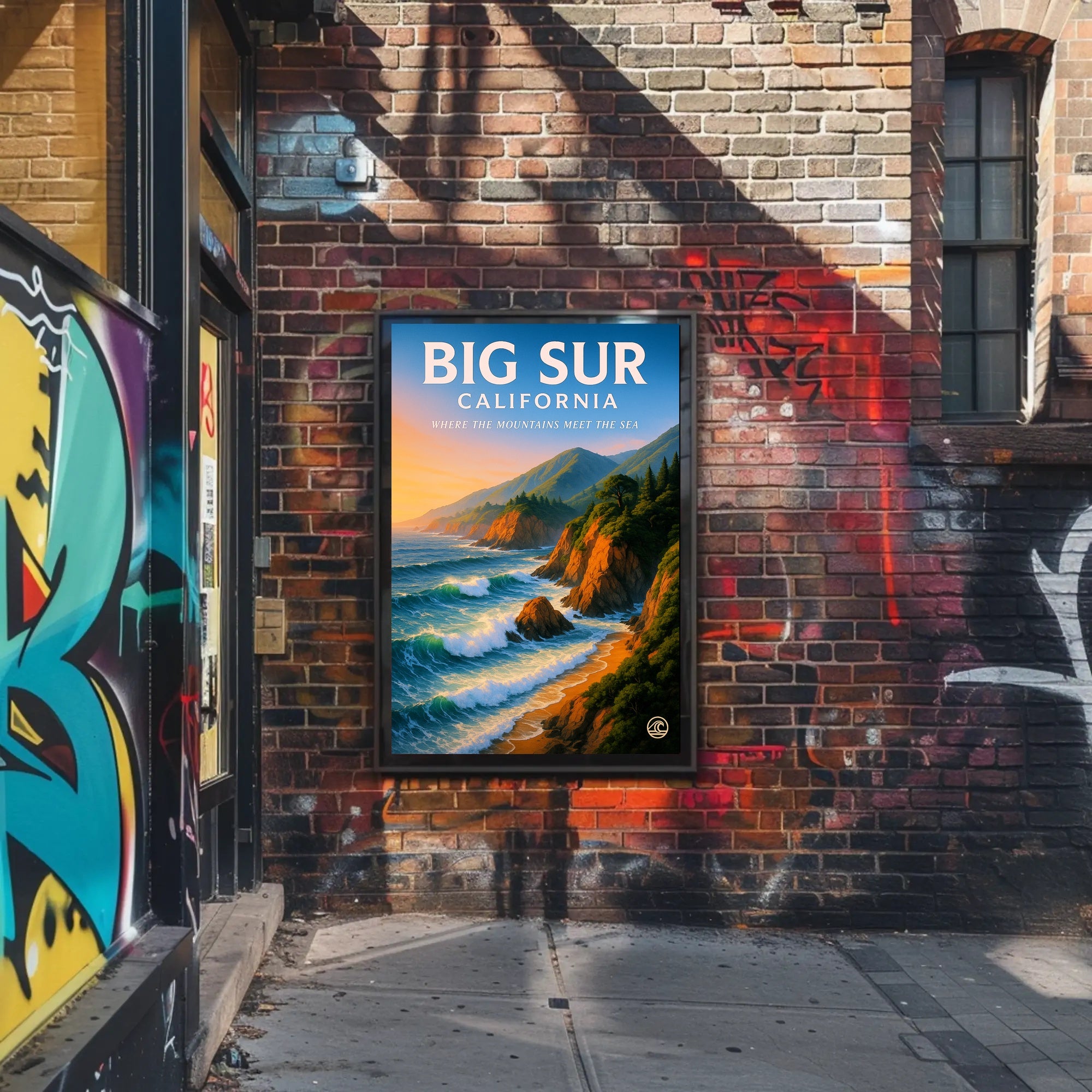 Big Sur - Where the Mountains Meet the Sea Poster PosterGoat