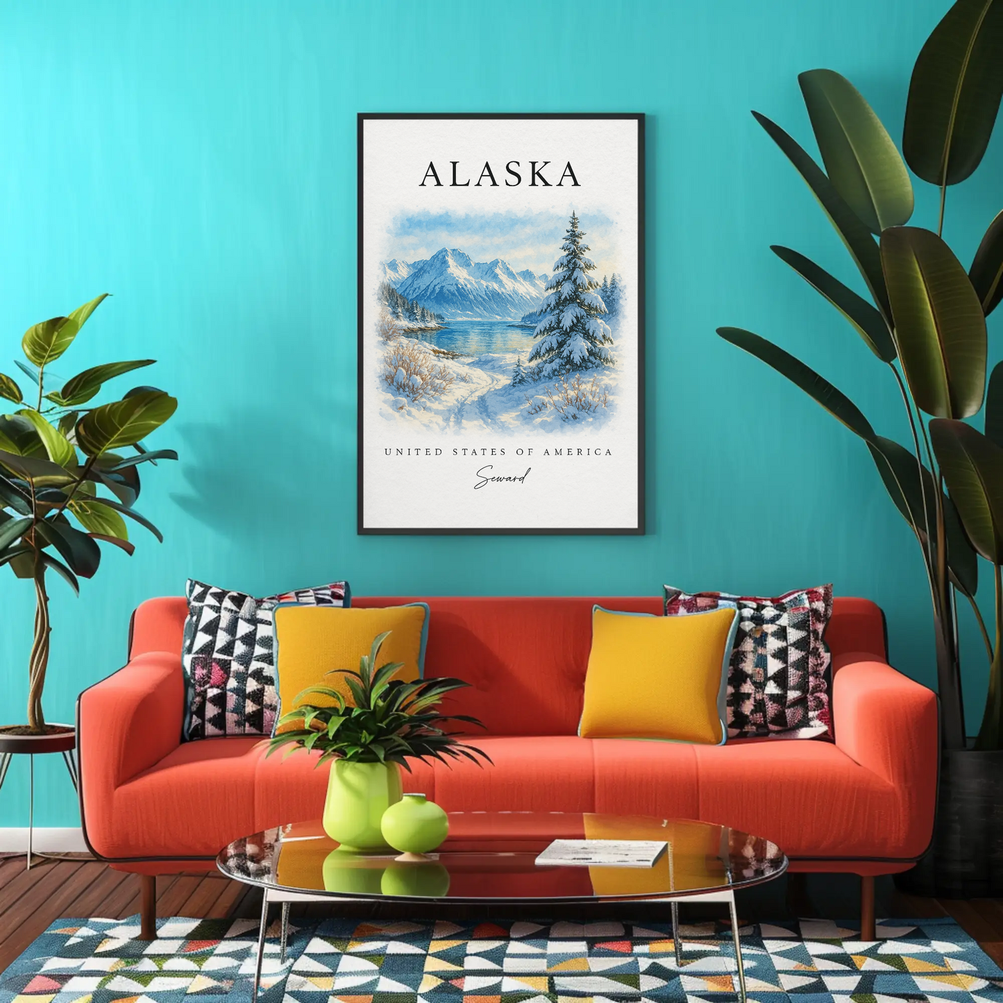 Alaska, Anchorage Signature Series Vintage Travel Poster