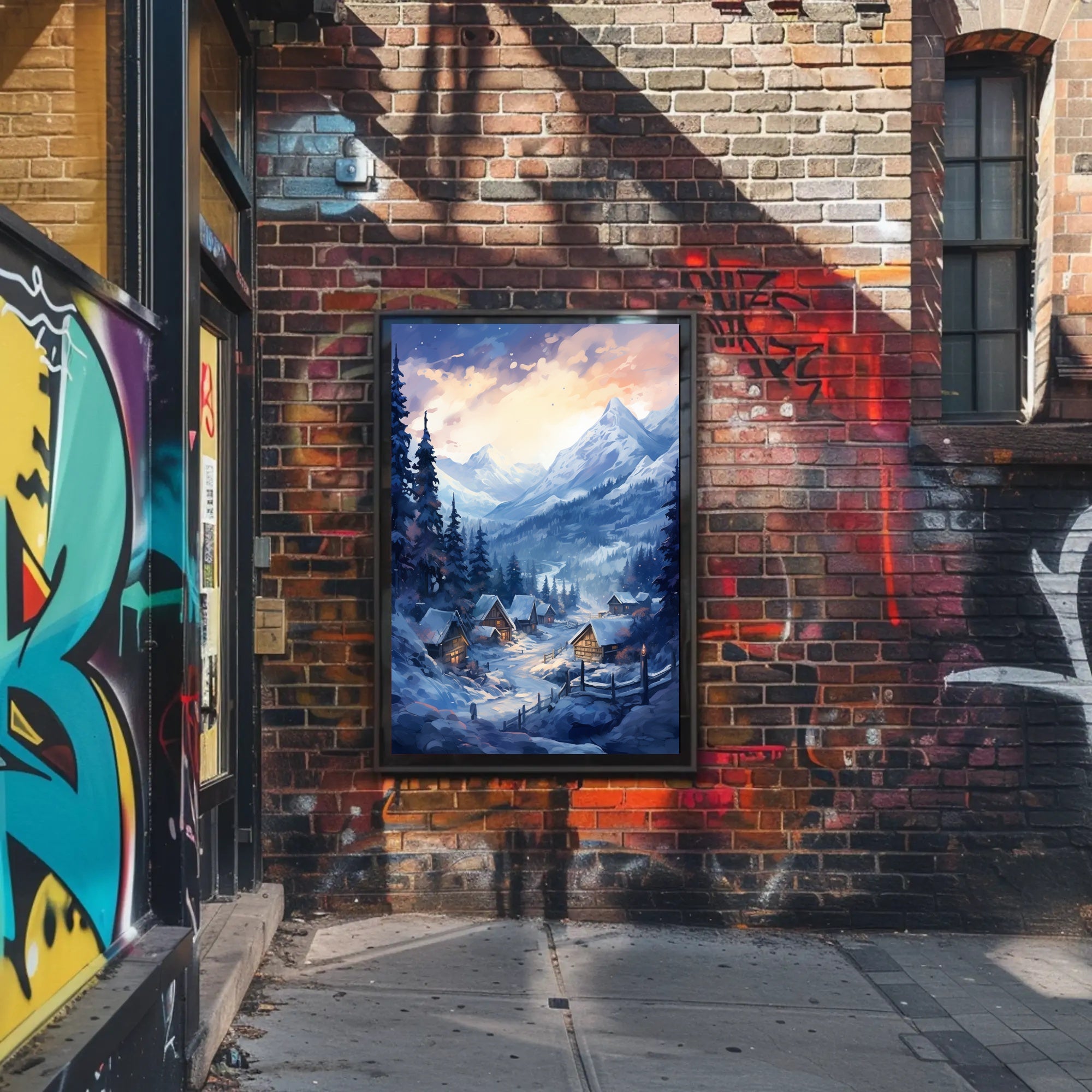 Winter Wonderland Village Poster