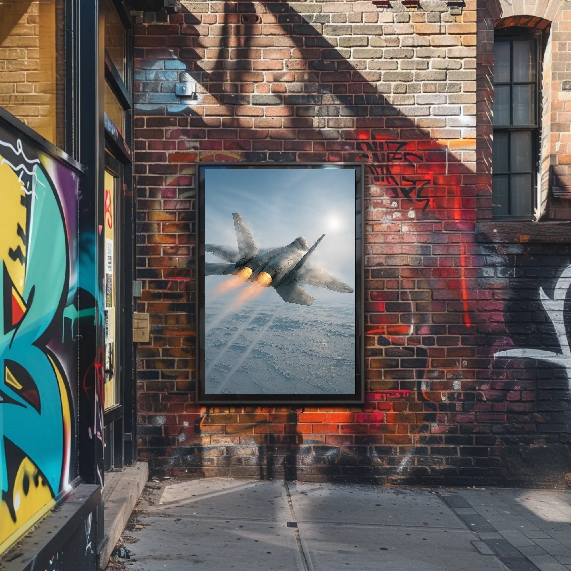 Lockheed Martin F-22 Raptor Military Jet Fighter Poster