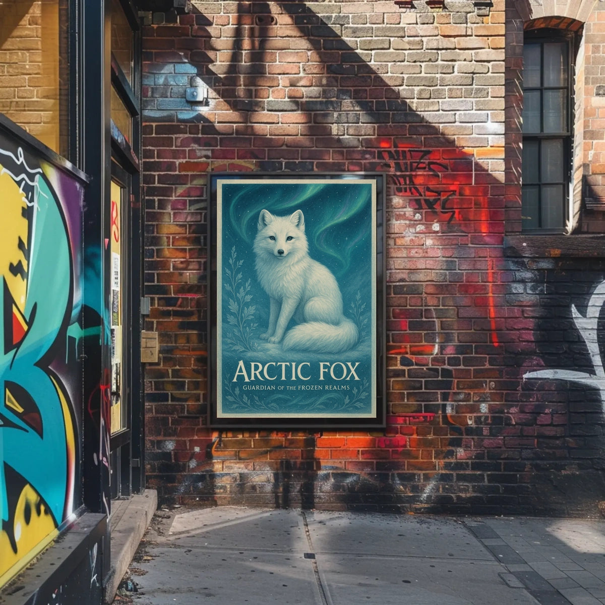 Arctic Fox Guardian of the Frozen Realms Poster