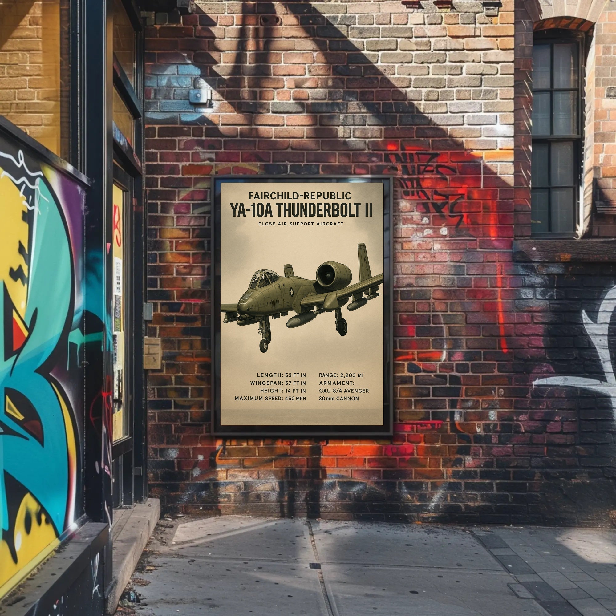 YA-10A Thunderbolt II Overview Poster PosterGoat