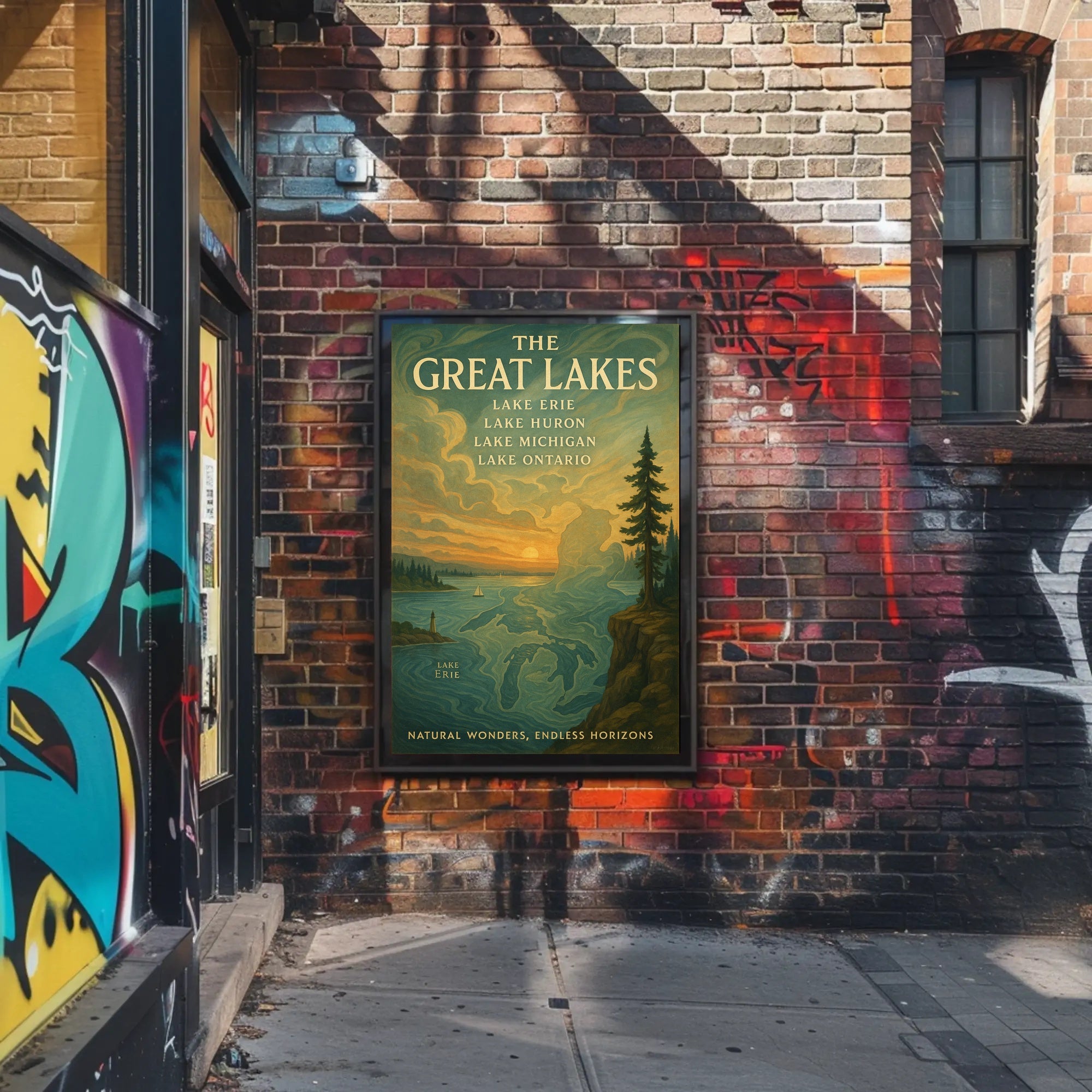 The Great Lakes Poster PosterGoat