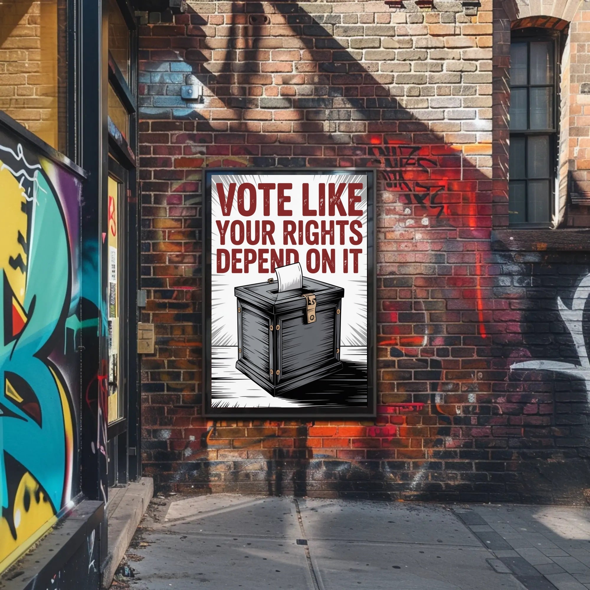 Vote Like Your Rights Depend On It Political Poster