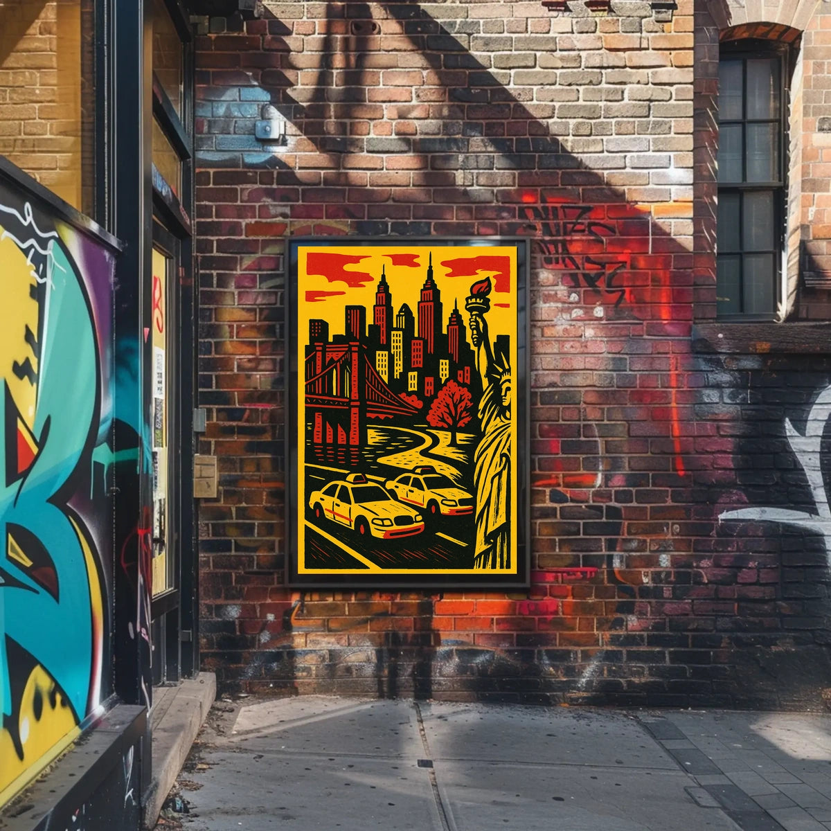 New York Vibes Poster For City Lovers Bold Wall Art