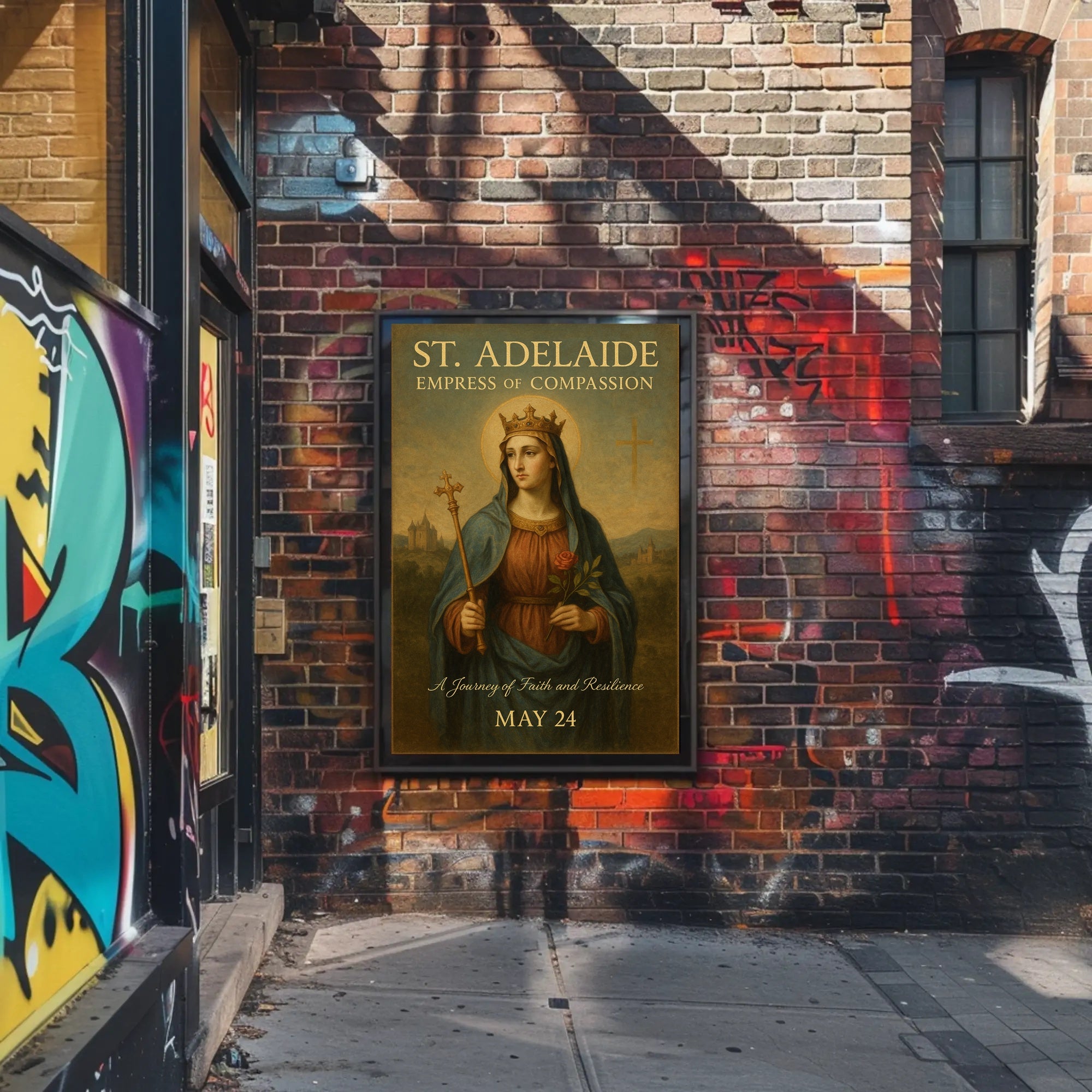 St. Adelaide Empress of Compassion Poster PosterGoat