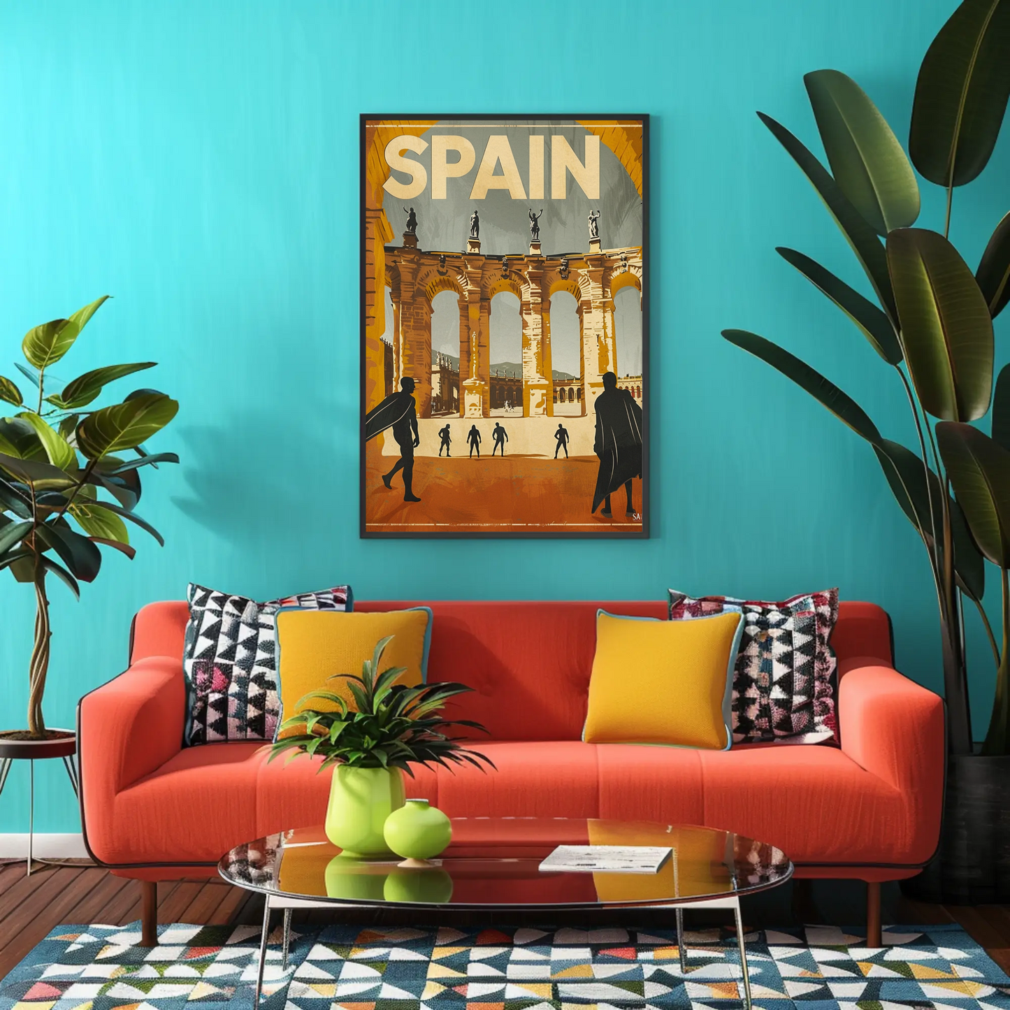 Spain Vintage Travel Poster - Bullfighters