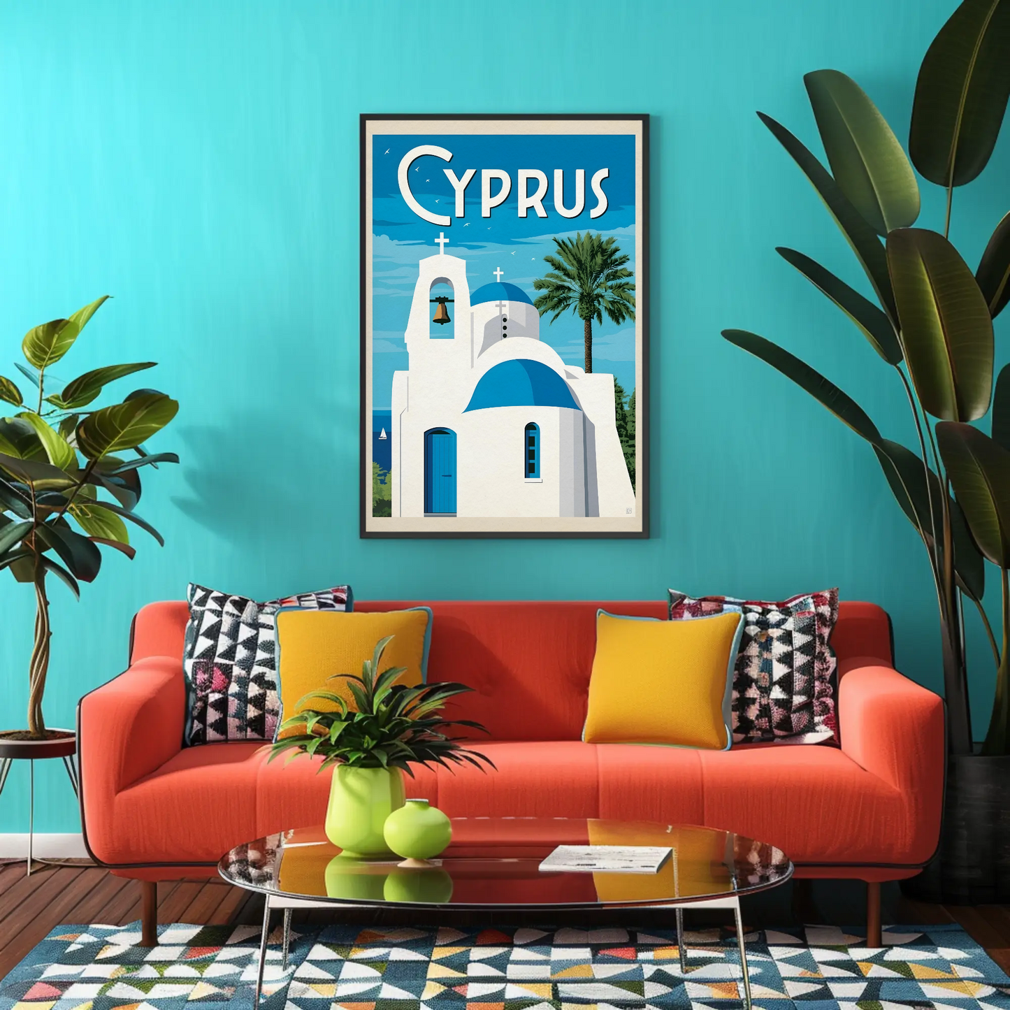 Cyprus Vintage Poster