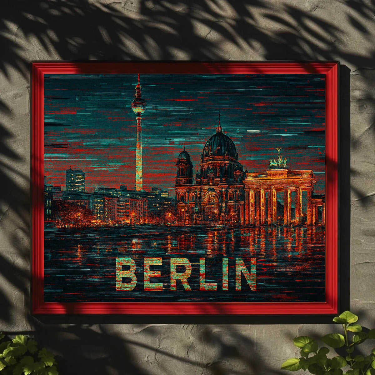Berlin Skyline Art Poster