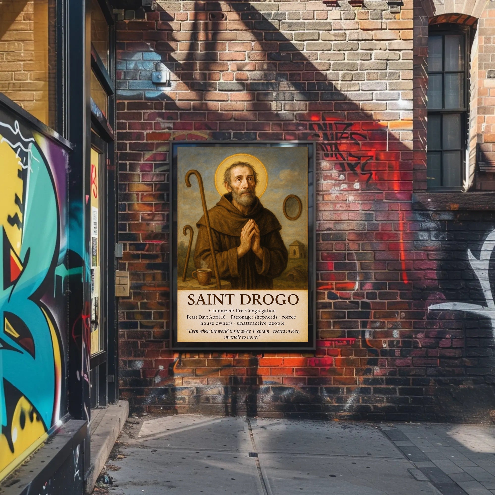 Saint Drogo Patron Saint Poster PosterGoat