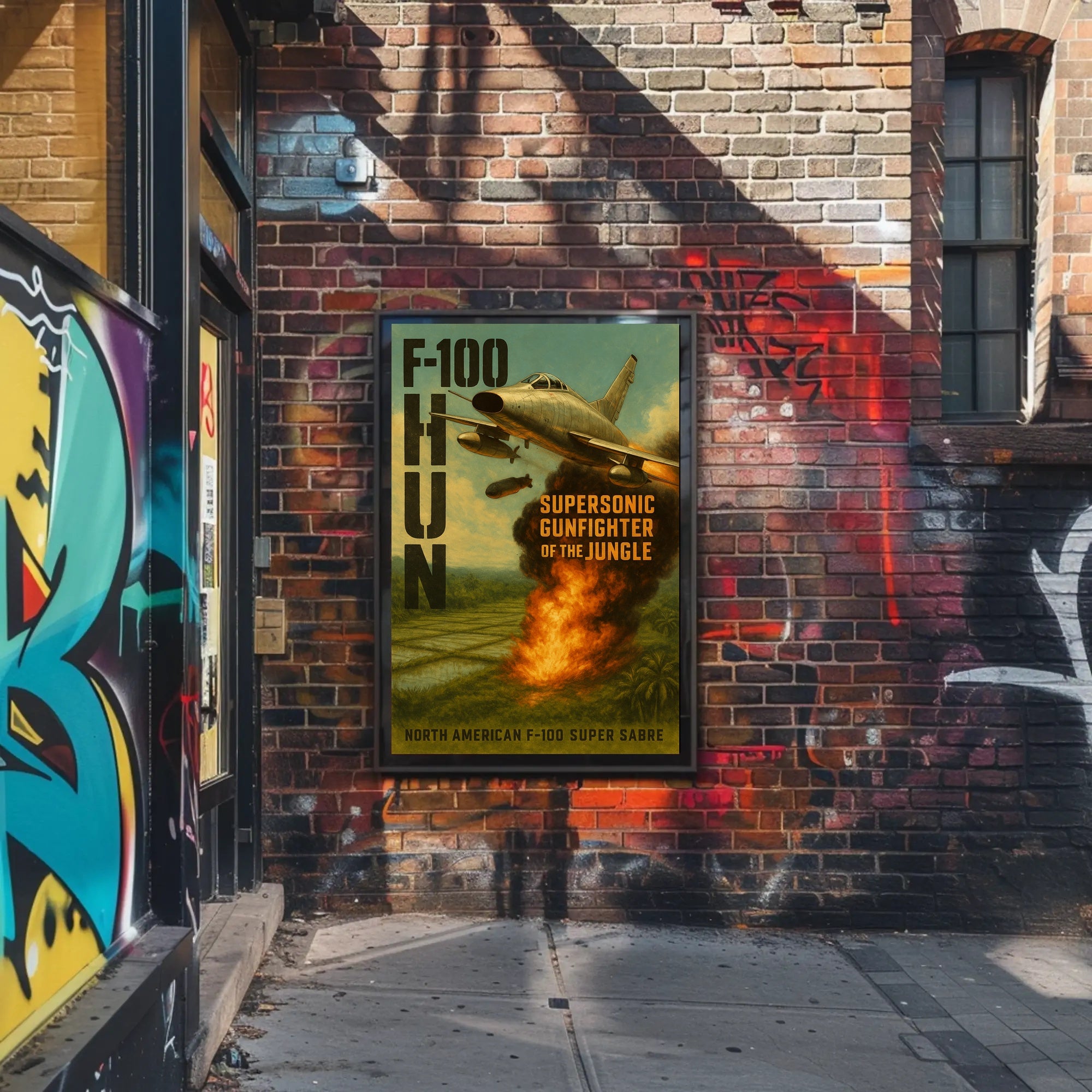 F-100 Super Sabre Jet Poster