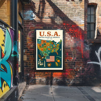 United States Of America Est. 1776 Poster