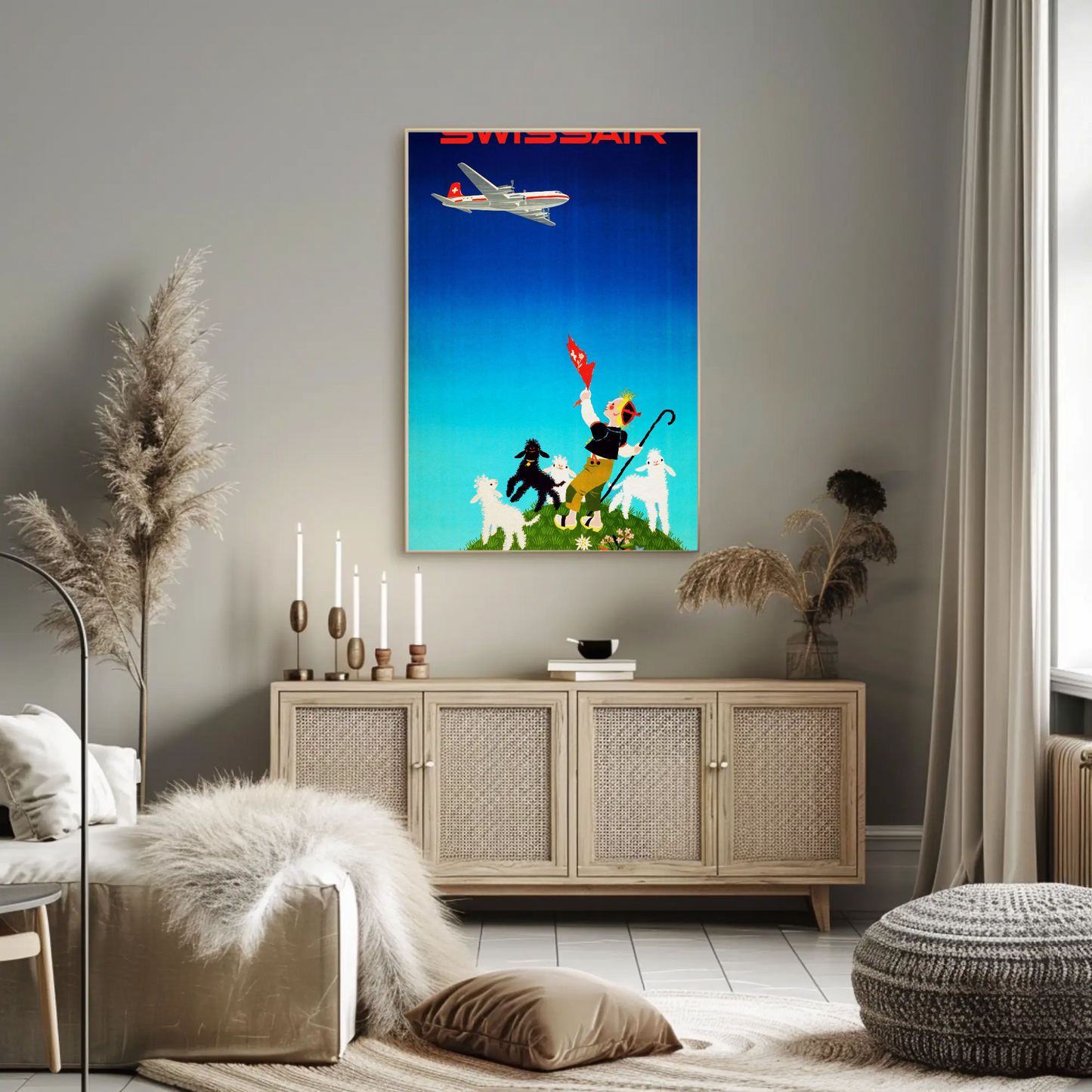 Swissair Travel Poster