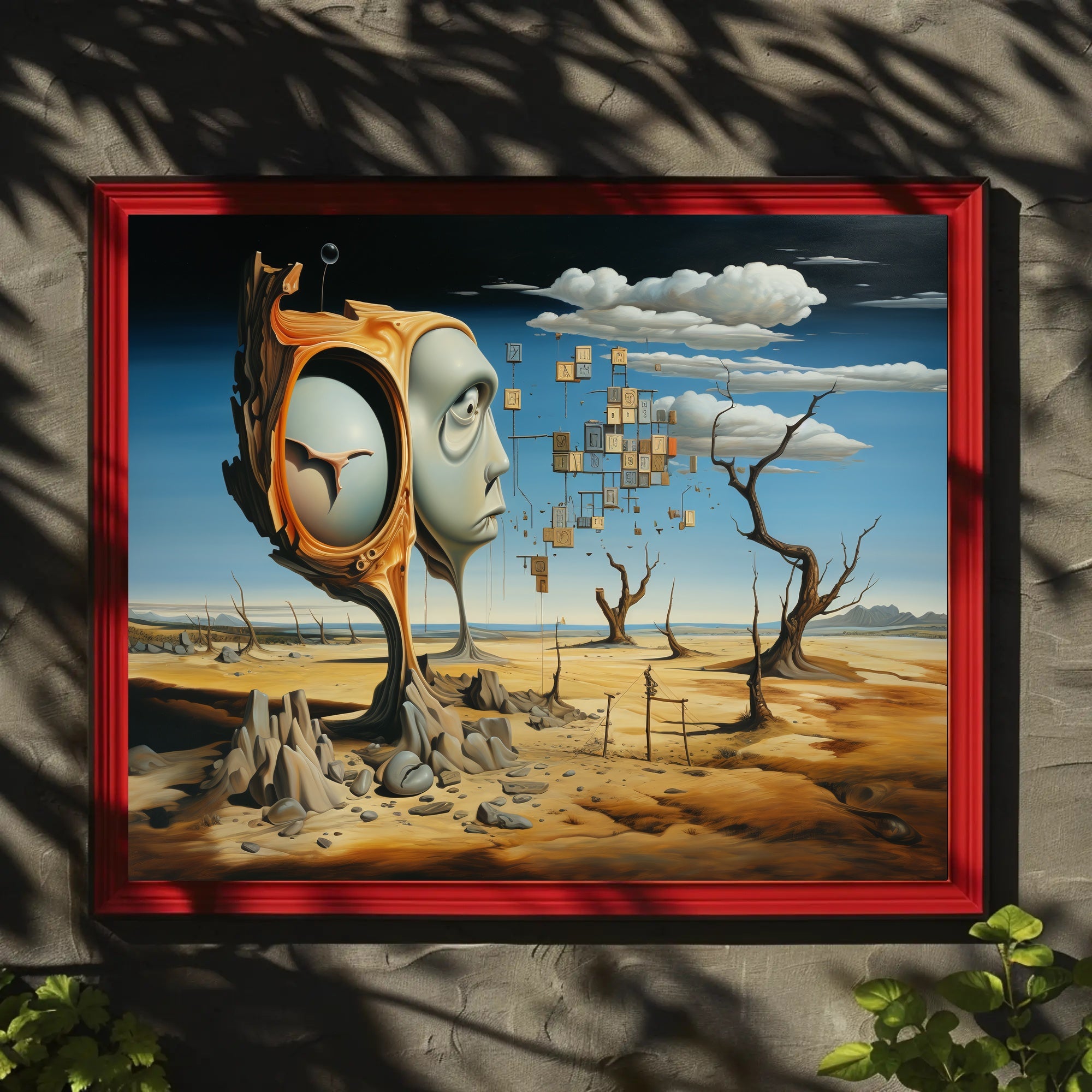 Dreamlike Surrealism: Fusion of Nature and Form Poster