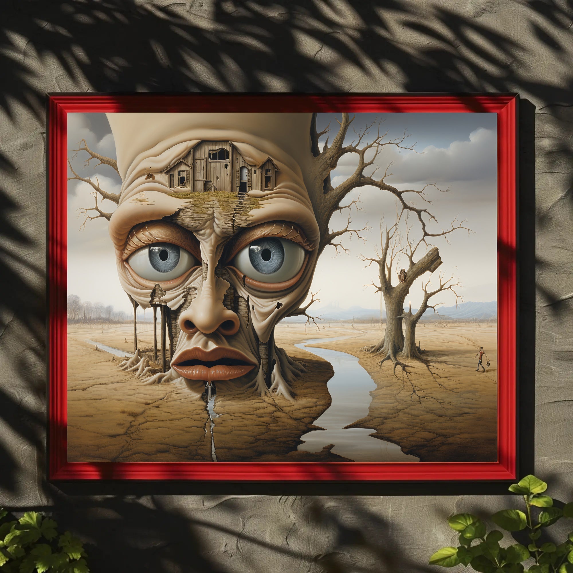 Tree-Face Surreal Landscape Fantasy or Mythology Poster