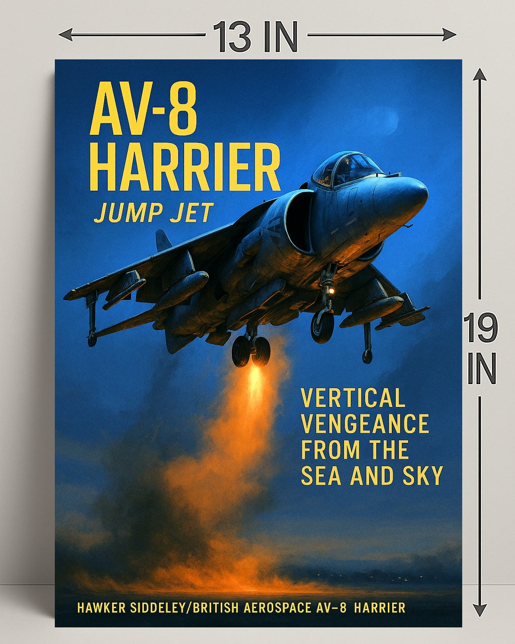 AV-8 Harrier Jump Jet Poster