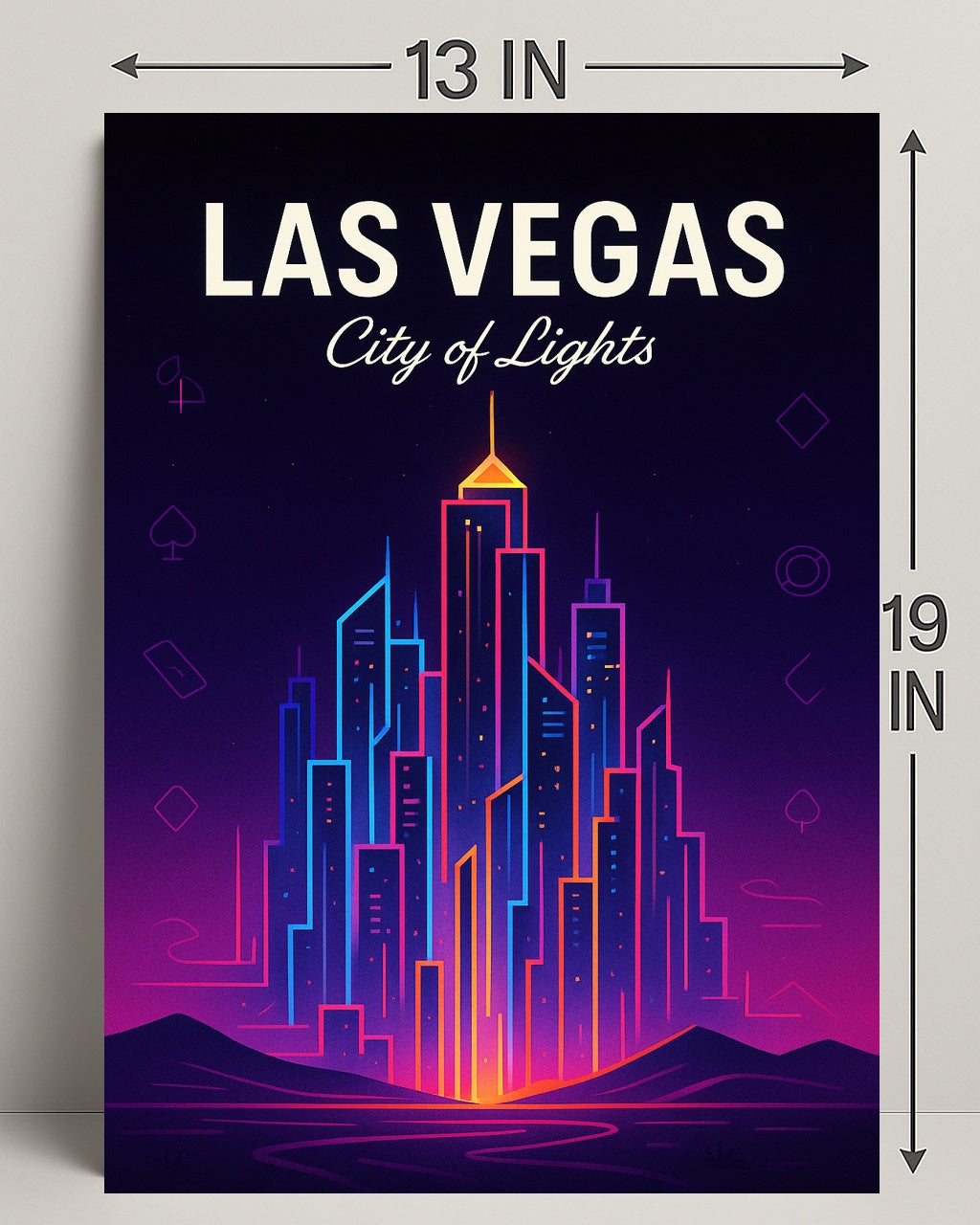 Las Vegas City of Lights Poster PosterGoat