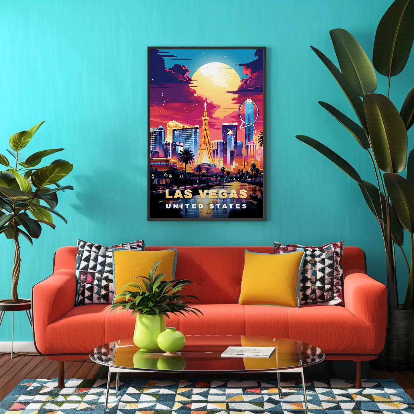 Las Vegas Vintage Travel Poster