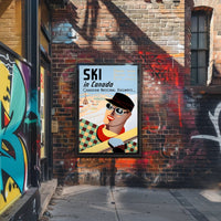 Vintage Canadian Skiing Travel Advertisement Poster PosterGoat