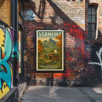 Vermont Land of Scenic Beauty Poster