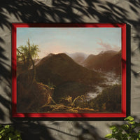 Mountain Serenity Sunset Landscape: National Park Poster