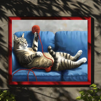 The Playful Cat Poster