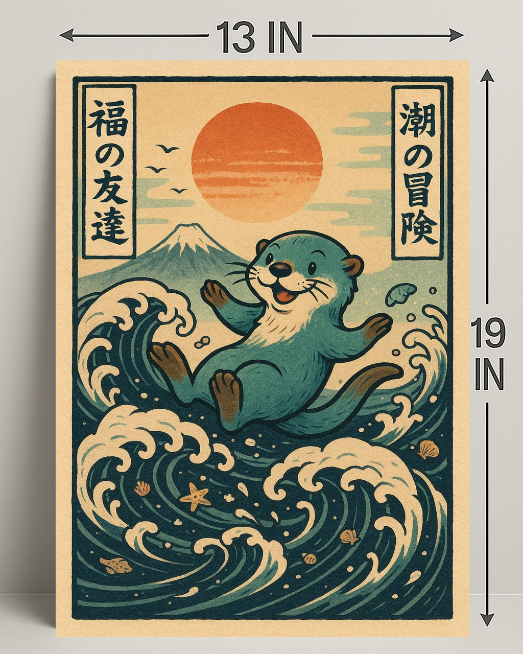 Otters Ocean Adventure Poster PosterGoat