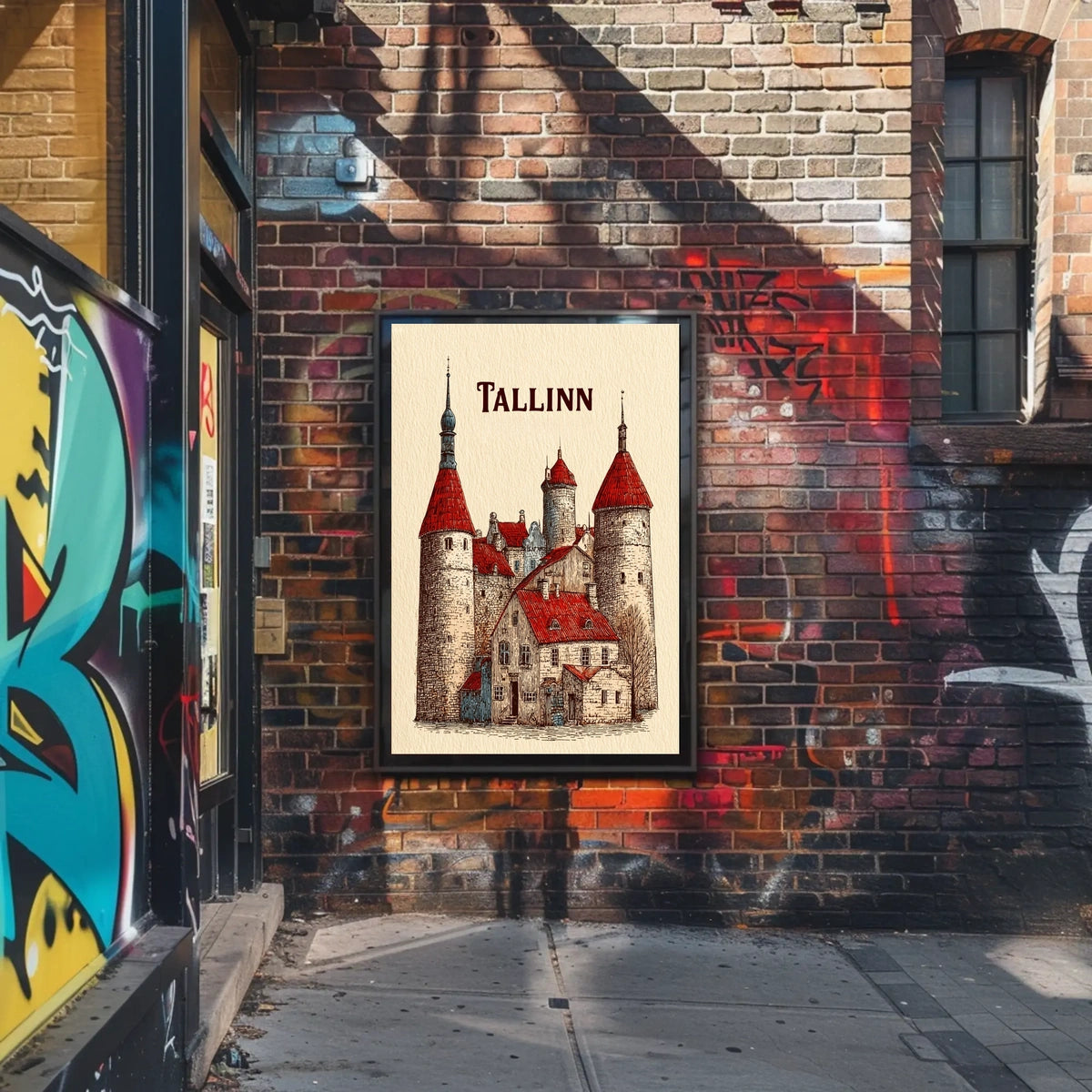 Tallinn A Historic Cityscape Poster