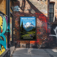 Mount Rainier National Park Poster PosterGoat