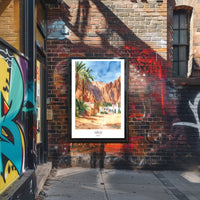 Picturesque Sinai Desert Scene: Travel Poster PosterGoat